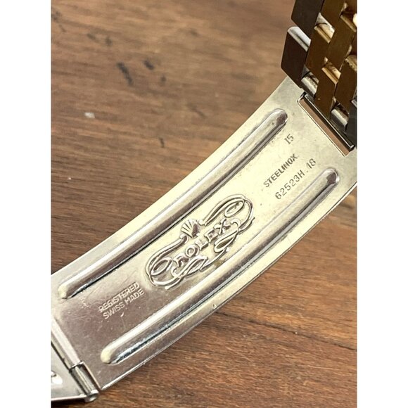 Rolex Datejust Mens Watch 16013 Swiss Automatic Tapestry Dial 1984 Two Tone 36mm - Picture 9 of 13